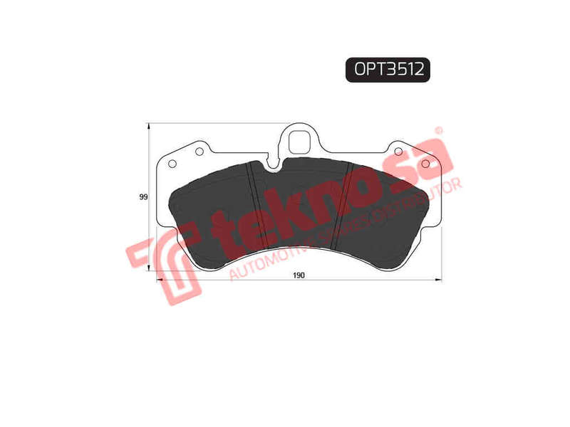 BRAKE PADS - OPT3512 (OPTIMA)