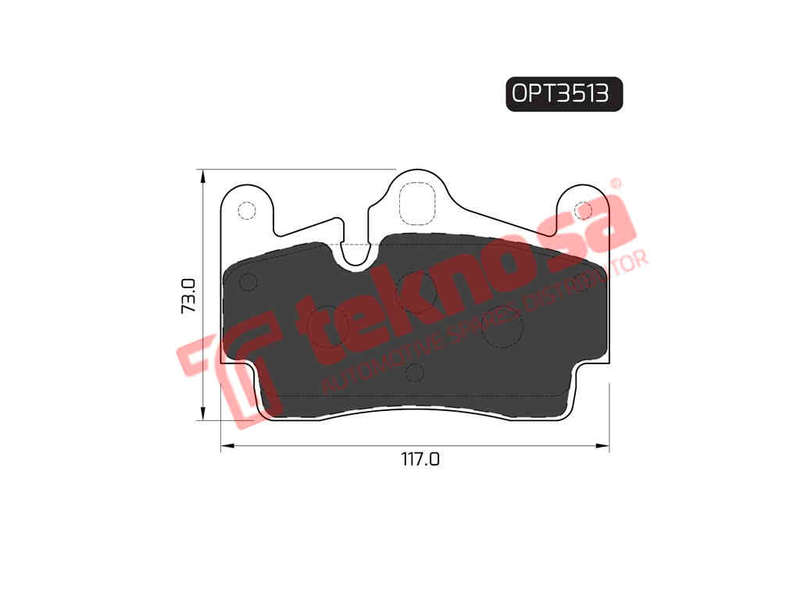 BRAKE PADS - OPT3513 (OPTIMA)