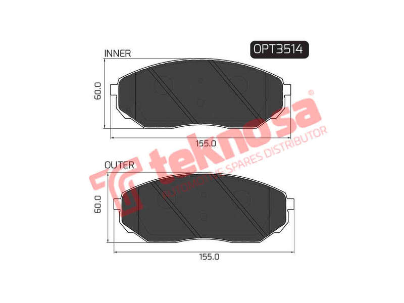 BRAKE PADS - OPT3514 (OPTIMA)
