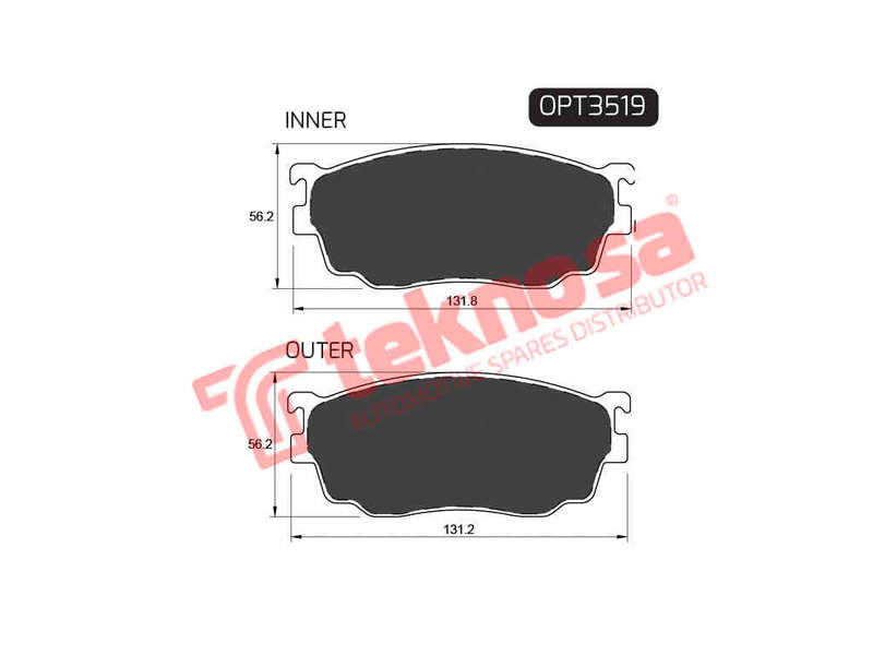 BRAKE PADS - OPT3519 (OPTIMA)