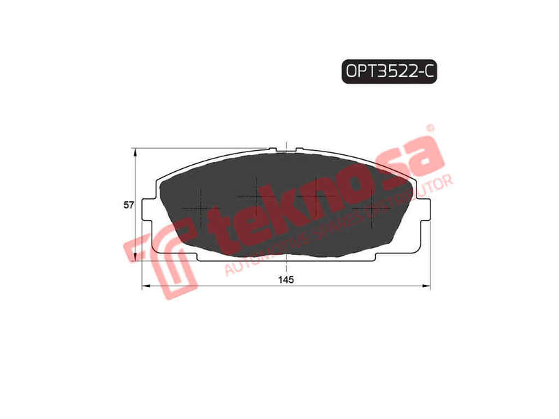 BRAKE PADS - OPT3522-C (OPTIMA)