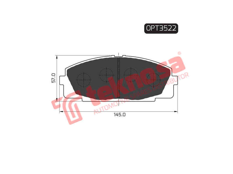 BRAKE PADS - OPT3522 (OPTIMA)