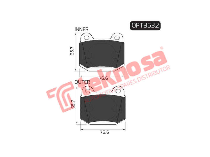BRAKE PADS - OPT3532 (OPTIMA)