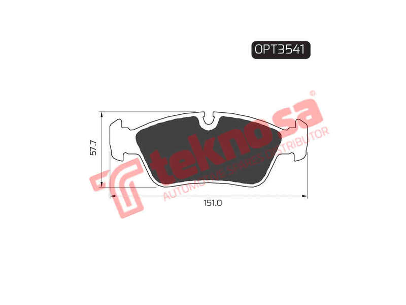BRAKE PADS - OPT3541 (OPTIMA)