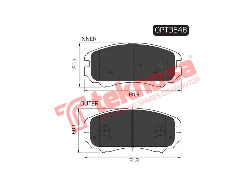 BRAKE PADS - OPT3548 (OPTIMA)