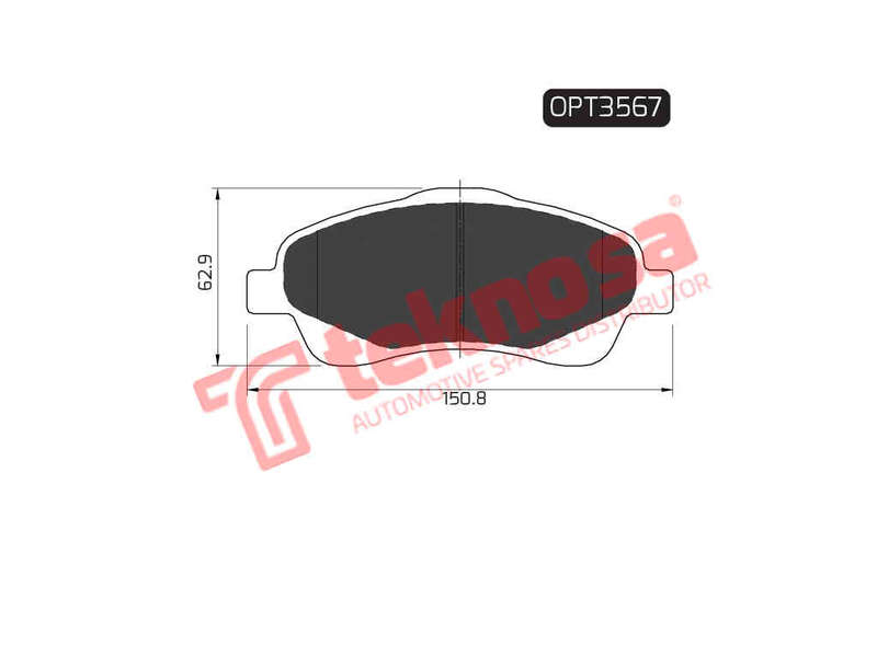 BRAKE PADS - OPT3567 (OPTIMA)