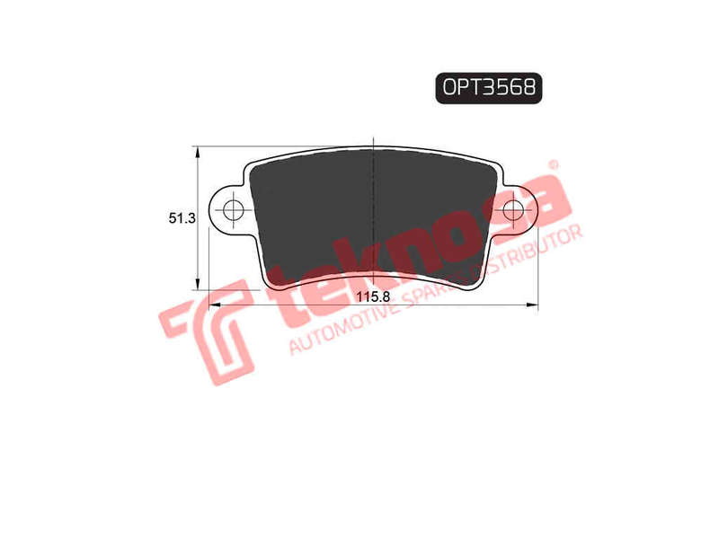 BRAKE PADS - OPT3568 (OPTIMA)