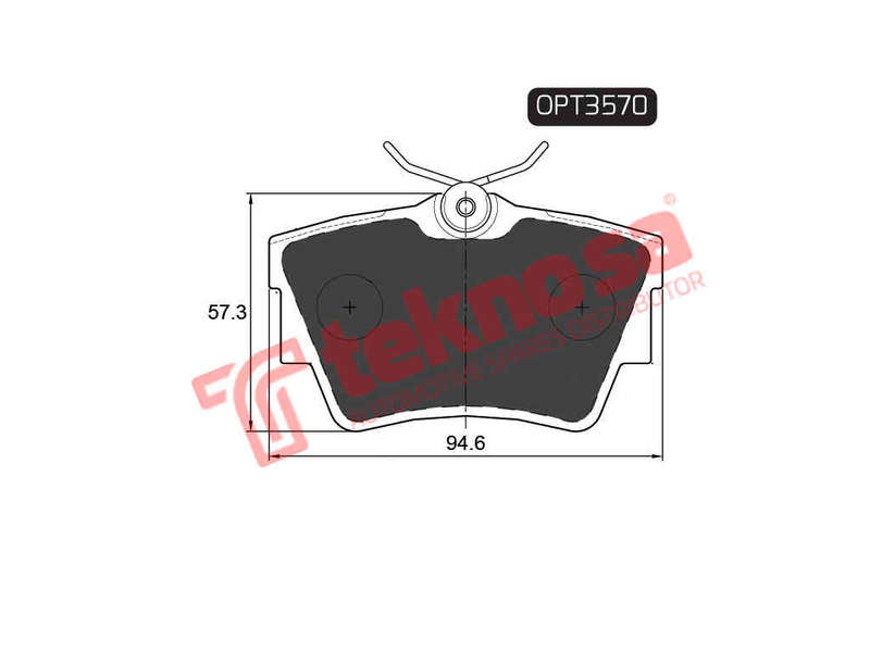 BRAKE PADS - OPT3570 (OPTIMA)