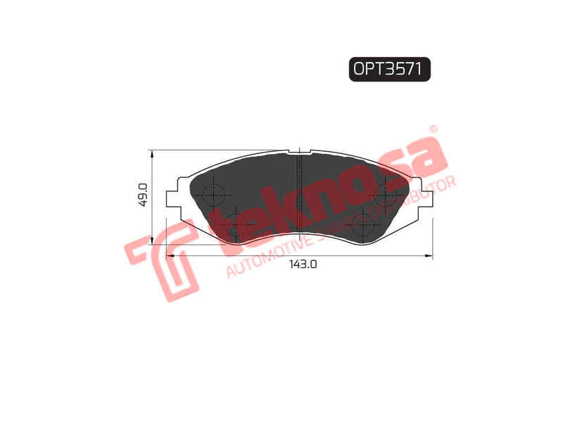 BRAKE PADS - OPT3571 (OPTIMA)