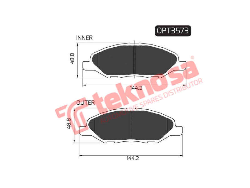 BRAKE PADS - OPT3573 (OPTIMA)
