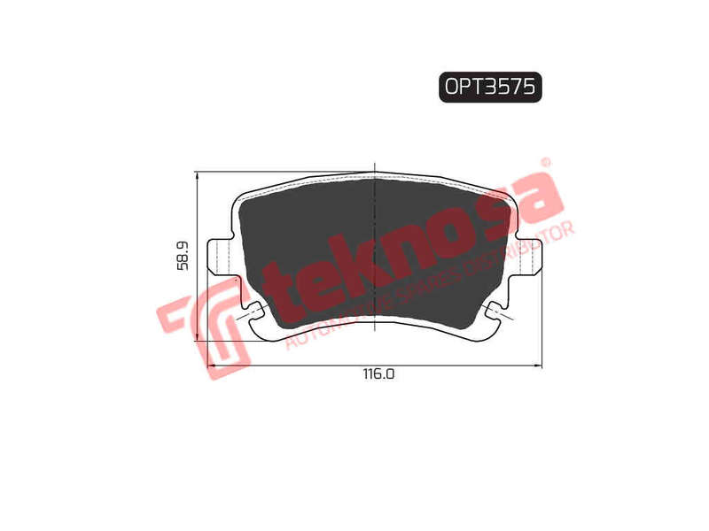 BRAKE PADS - OPT3575 (OPTIMA)