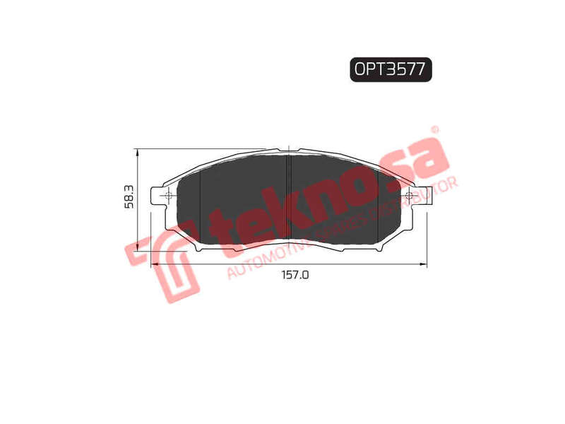BRAKE PADS - OPT3577 (OPTIMA)