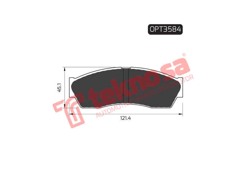 BRAKE PADS - OPT3584 (OPTIMA)