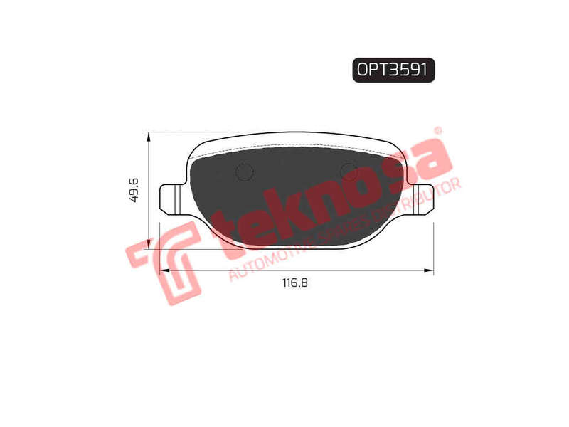 BRAKE PADS - OPT3591 (OPTIMA)