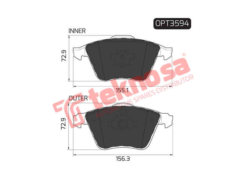 BRAKE PADS - OPT3594 (OPTIMA)