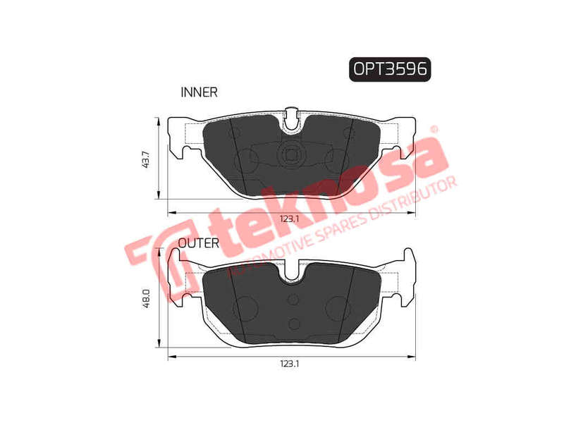 BRAKE PADS - OPT3596 (OPTIMA)