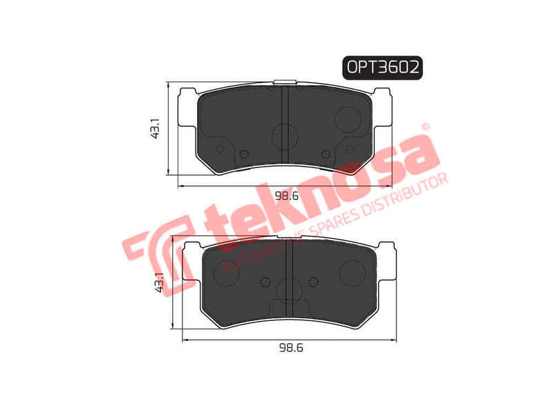 BRAKE PADS - OPT3602 (OPTIMA)