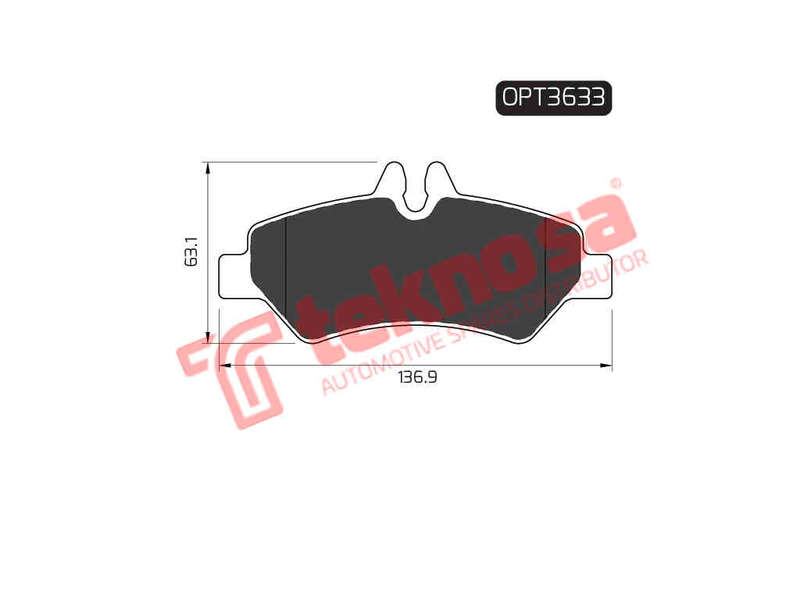 BRAKE PADS - OPT3633 (OPTIMA)