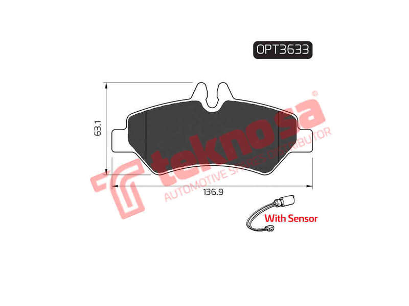 BRAKE PADS - OPT3633A (OPTIMA)