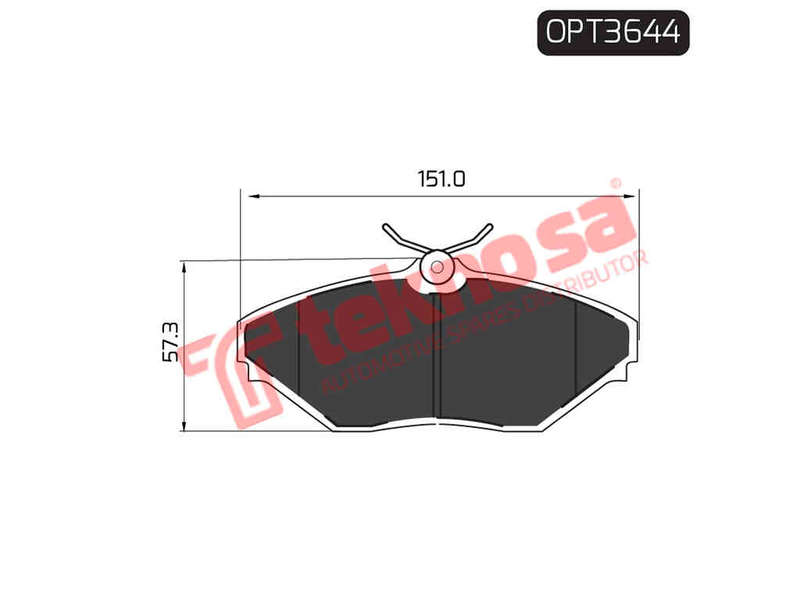 BRAKE PADS - OPT3644 (OPTIMA)