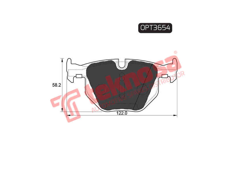 BRAKE PADS - OPT3654 (OPTIMA)