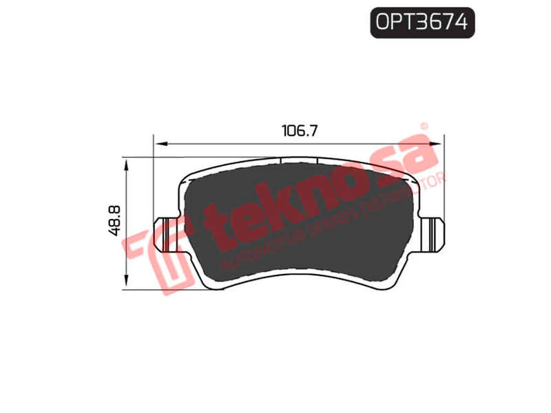 BRAKE PADS - OPT3674 (OPTIMA)