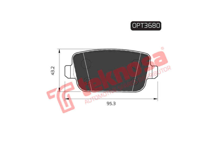 BRAKE PADS - OPT3680 (OPTIMA)