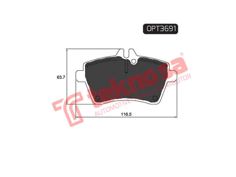 BRAKE PADS - OPT3691 (OPTIMA)