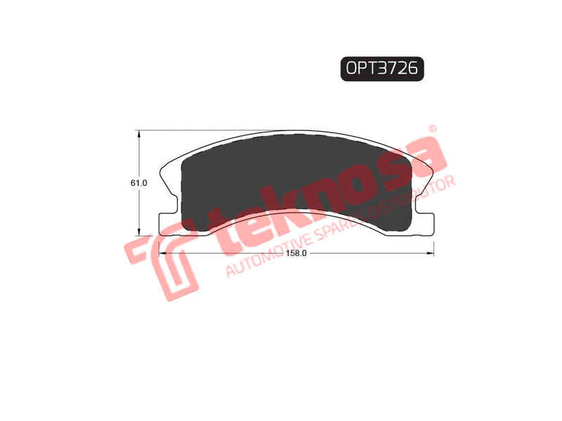 BRAKE PADS - OPT3726 (OPTIMA)