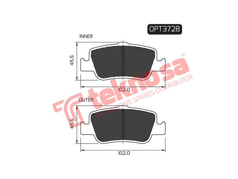 BRAKE PADS - OPT3728 (OPTIMA)