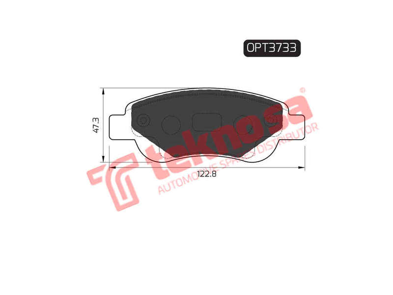 BRAKE PADS - OPT3733 (OPTIMA)