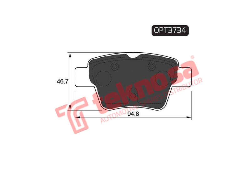 BRAKE PADS - OPT3734 (OPTIMA)