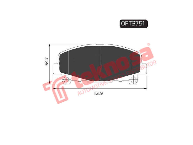 BRAKE PADS - OPT3751 (OPTIMA)
