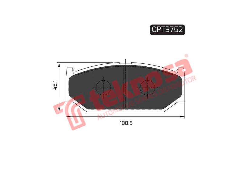 BRAKE PADS - OPT3752 (OPTIMA)