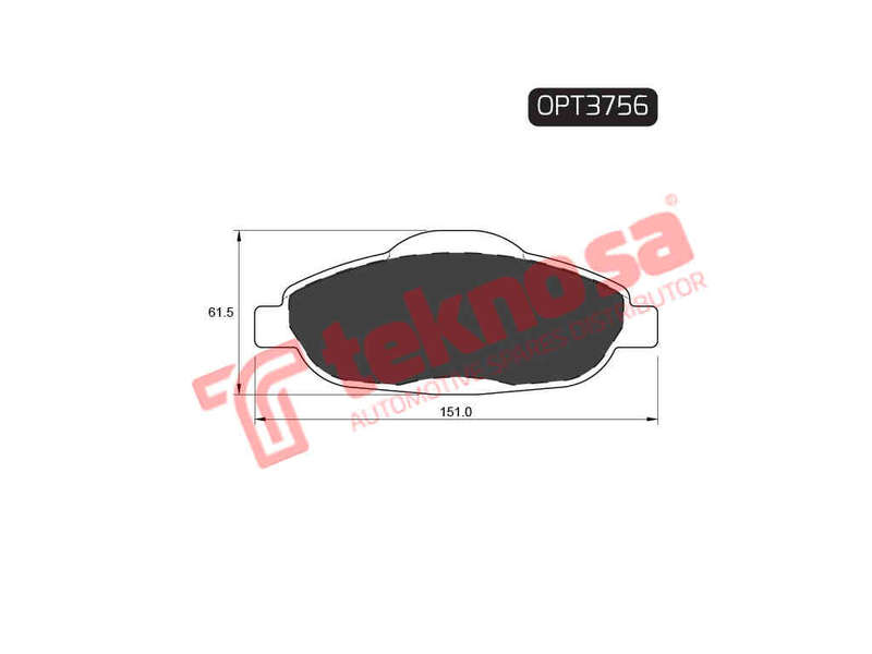 BRAKE PADS - OPT3756 (OPTIMA)