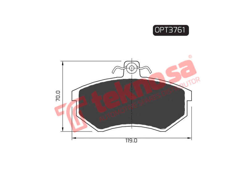 BRAKE PADS - OPT3761 (OPTIMA)