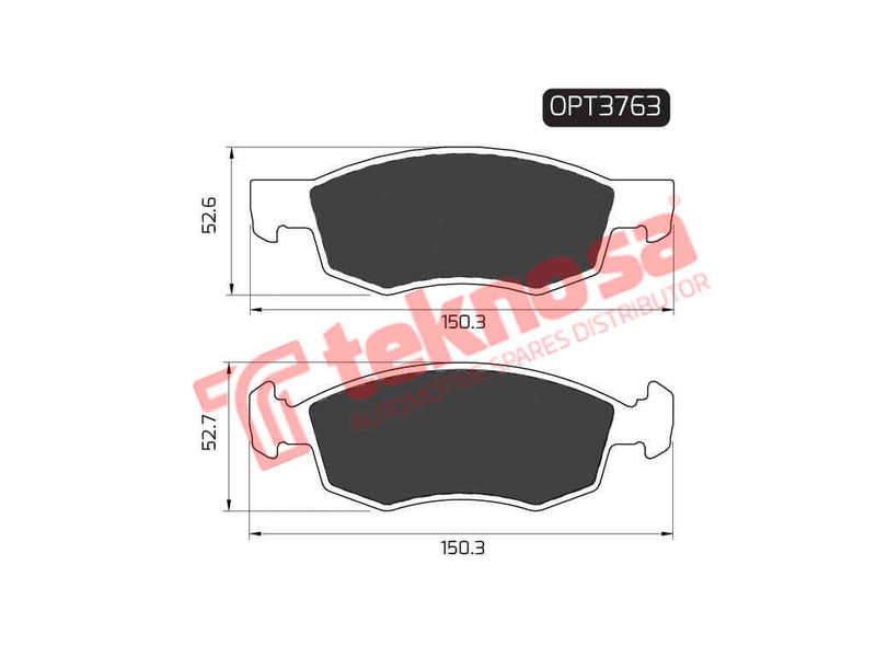 BRAKE PADS - OPT3763 (OPTIMA)