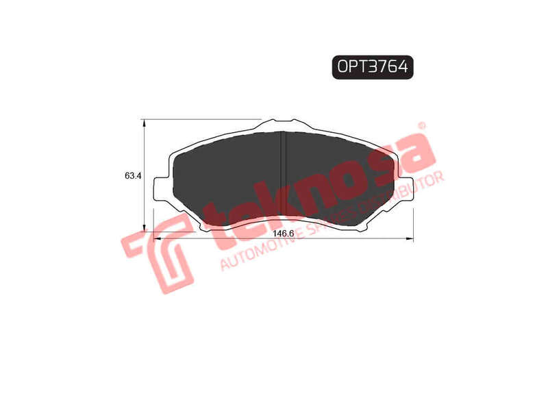 BRAKE PADS - OPT3764 (OPTIMA)