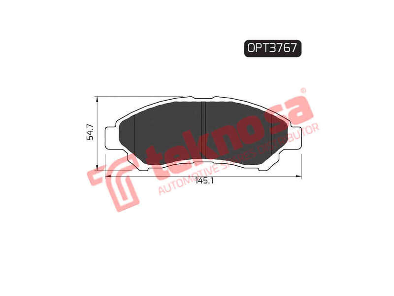 BRAKE PADS - OPT3767 (OPTIMA)