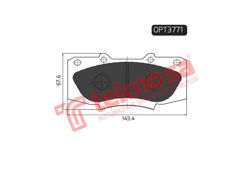 BRAKE PADS - OPT3771 (OPTIMA)