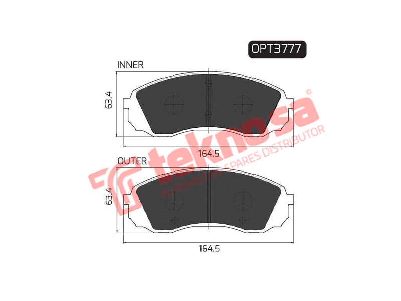 BRAKE PADS - OPT3777 (OPTIMA)