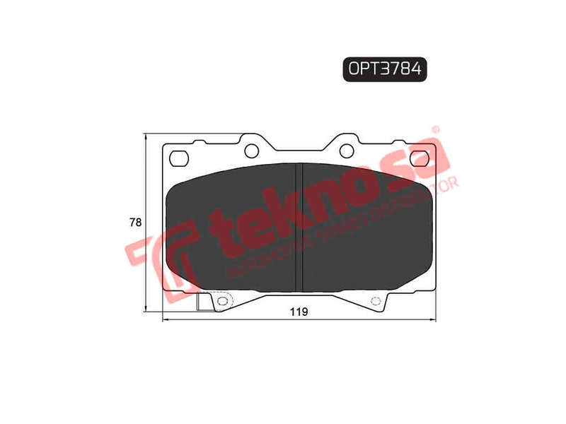 BRAKE PADS - OPT3784 (OPTIMA)