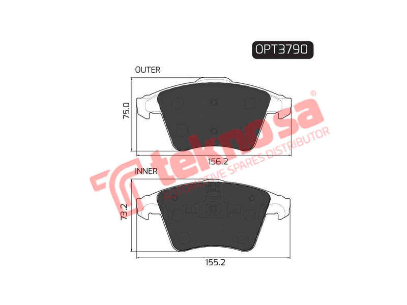 BRAKE PADS - OPT3790 (OPTIMA)