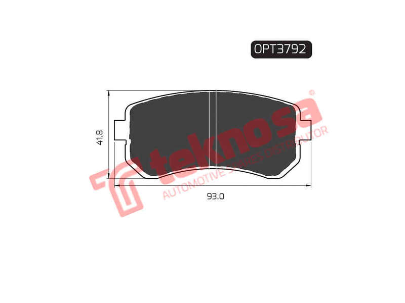 BRAKE PADS - OPT3792 (OPTIMA)