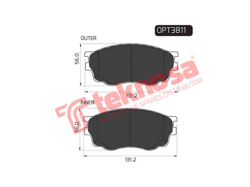 BRAKE PADS - OPT3811 (OPTIMA)