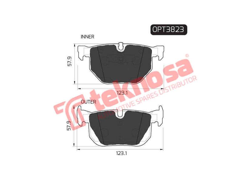 BRAKE PADS - OPT3823 (OPTIMA)