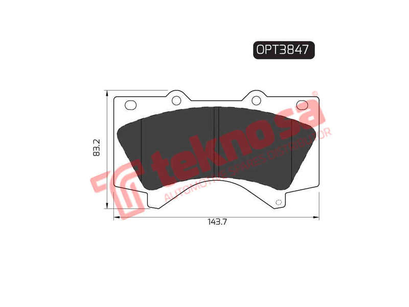 BRAKE PADS - OPT3847 (OPTIMA)