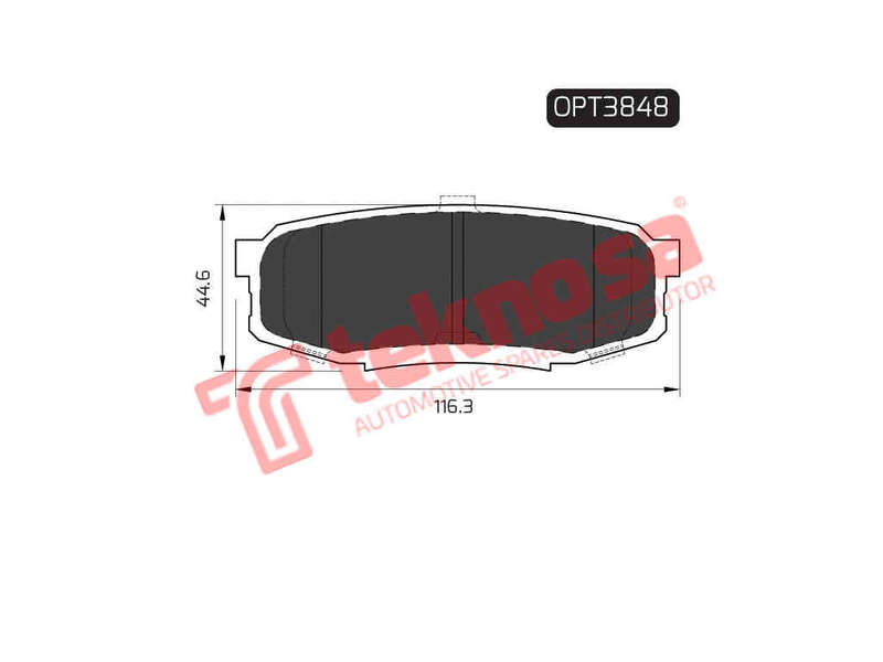 BRAKE PADS - OPT3848 (OPTIMA)