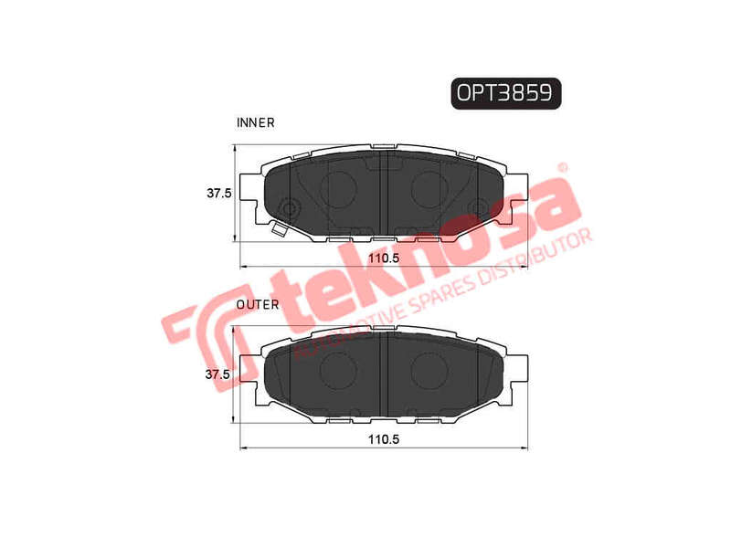 BRAKE PADS - OPT3859 (OPTIMA)