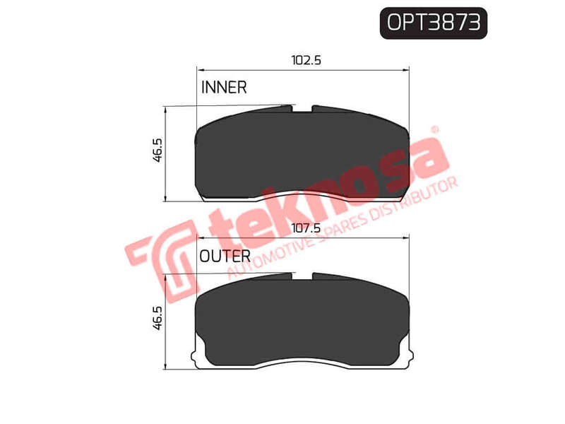 BRAKE PADS - OPT3873 (OPTIMA)